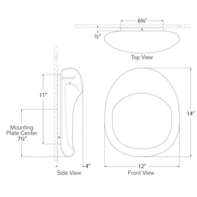 Metal Kelly Wearstler for Visual Comfort Signature Esculpa 14" Rounded Wall Light in Museum Bronze For Sale - Image 7 of 9