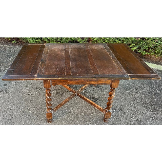 Antique Wooden Dining Set, Set of 5 For Sale - Image 14 of 18