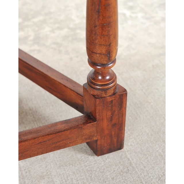 Ralph Lauren Country English Style Walnut Cricket Pub Table For Sale - Image 14 of 18