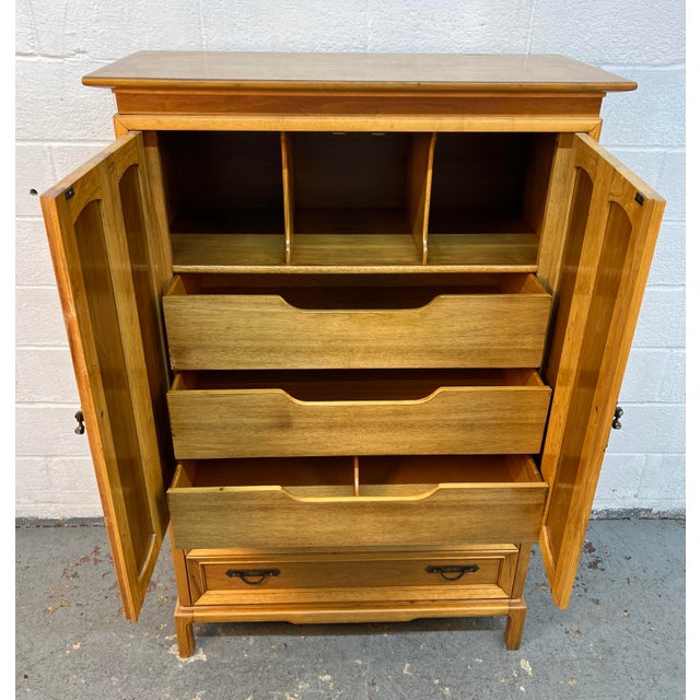 Vintage Faux Lattice Front Gentleman's Chest by Thomasville For Sale - Image 13 of 16