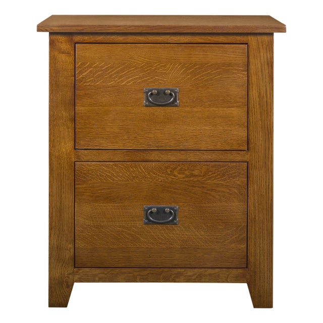 Mission 2 Drawer File Cabinet - Michael's Cherry For Sale