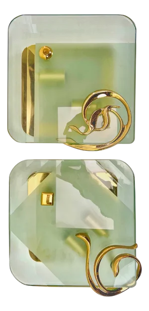Italian Wall Lights by Fratelli Martini Italy, 1970s, Set of 2