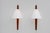 Mid-Century Modern Swedish Wall Sconces in Teak by Uno & Östen Kristiansson for Luxus, 1975, Set of 2 For Sale - Image 9 of 18