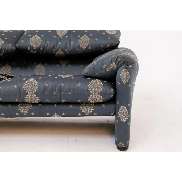 Blue Maralunga Sofa by Vico Magistretti for Cassina For Sale - Image 6 of 18