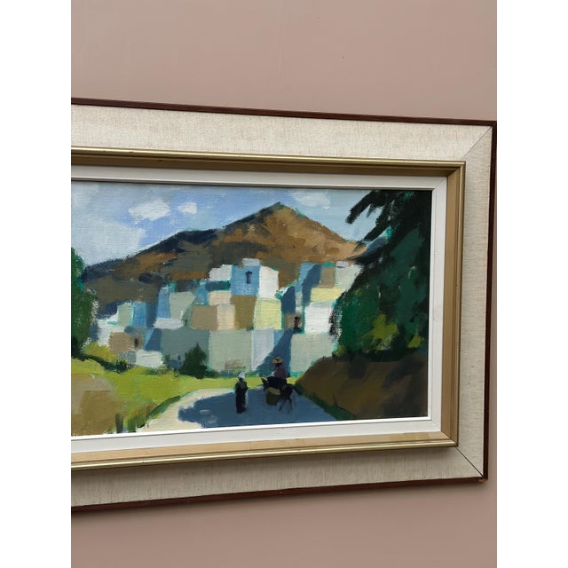 Stig Wernheden, Bergsby, Crete, 1960s, Oil on Canvas, Framed For Sale - Image 6 of 17