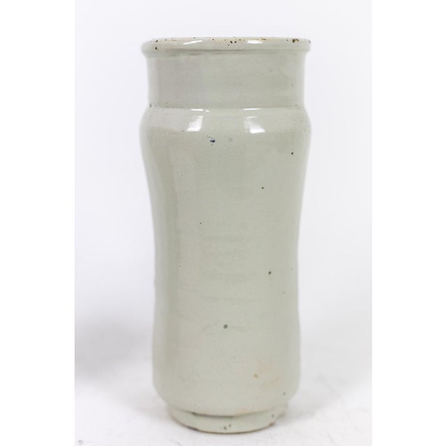 19th Century Polychrome Earthenware Pharmacy Jars, Set of 2 For Sale - Image 5 of 6