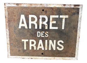 Steel Plaque from SNCF, 1930s