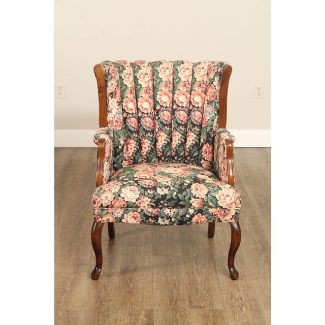 Queen Anne Style Channel Back Armchair For Sale - Image 12 of 12