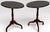 Pair of Vintage Queen Anne Style Oval Tilt Top Accent Tables For Sale - Image 4 of 15