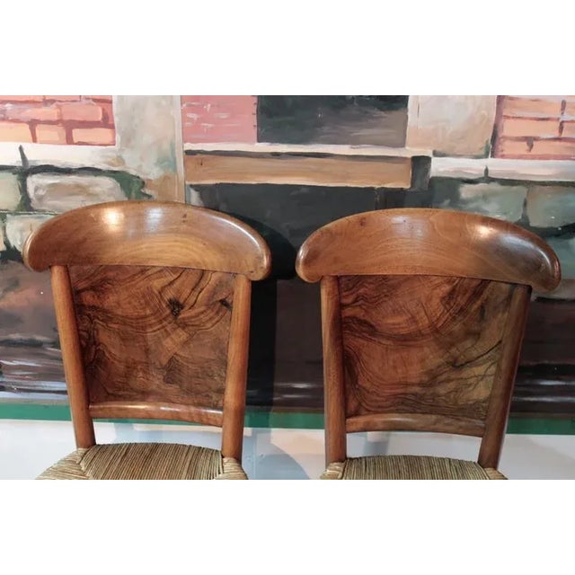 Antique Walnut Dining Chairs, Set of 6 For Sale - Image 6 of 10