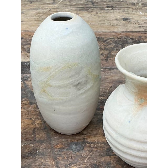 Vintage Trio of Original Studio Pottery Bud Vases For Sale In West Palm - Image 6 of 12