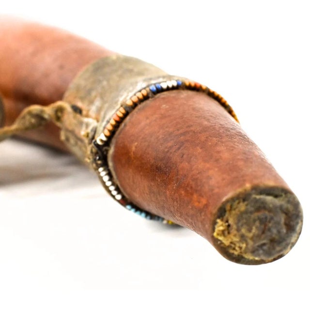 Early 20th Century Maasai Beaded Milk Gourd Container Kenya For Sale - Image 4 of 6