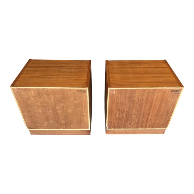 Restored 1960s Danish Modern Teak Nightstands – Pair of Scandinavian Bedside Tables For Sale - Image 15 of 15
