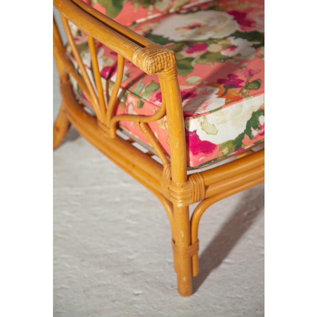 Mid-Century Modern Italian Two-Seater Sofa in Bamboo, 1960 For Sale - Image 9 of 10
