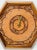 1960's Hexagon Wood & Tooled Leather Wall Clocks – Working Pair For Sale - Image 6 of 16