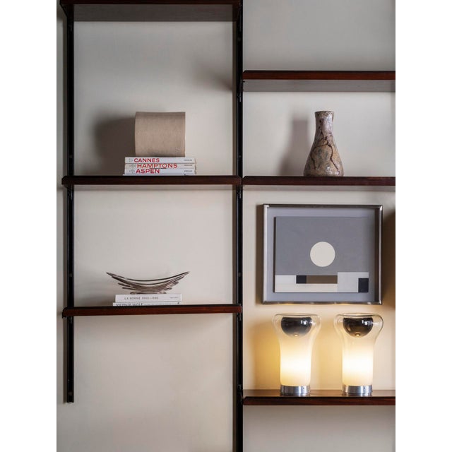 Brown Modular Bookcase in Rosewood by Osvaldo Borsani for Tecno, 1960s For Sale - Image 8 of 13