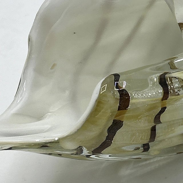 Vintage Murano Style Art Glass Conch Seashell 9.5" Hand Blown Nautical Decor Figurine For Sale In Phoenix - Image 6 of 10