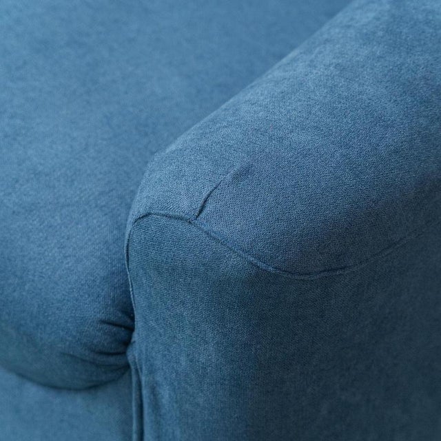 Modular Sofa in Blue Fabric, 1970s, Set of 4 For Sale - Image 11 of 14