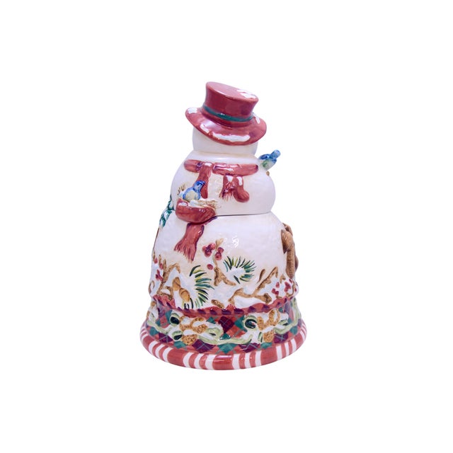 Snowman Cookie Candy Jar For Sale - Image 4 of 8