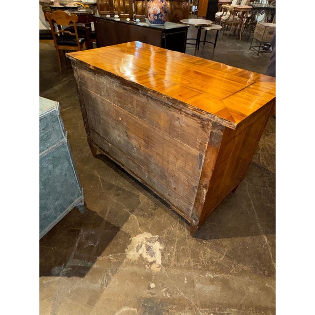 Wood Period German Biedermeier Inlaid Walnut Commode For Sale - Image 7 of 7
