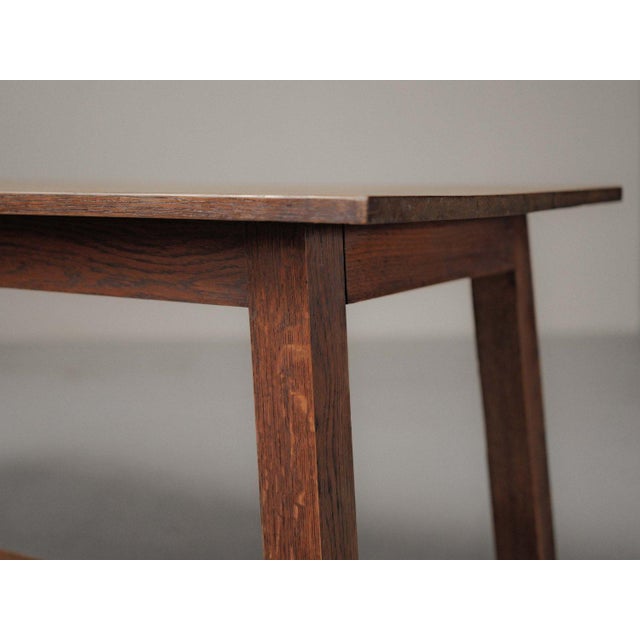 Rustic Handcrafted Oak Table, France, 1960 For Sale - Image 3 of 12