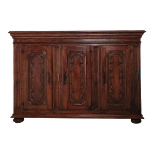 German or Italian Dairy Cabinet in Elm, Circa 1720