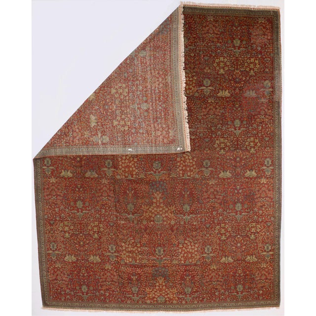 Antique Persian Mohtasham Kashan Rug 10’5" x 13’1". The Revival Period rugs woven by two generations of Mohtashams, from...