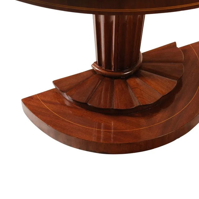 Demi Lune Tables in Mahogany, 1900s, Set of 2 For Sale - Image 5 of 7