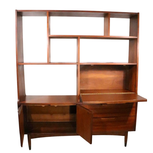 Mid 20th Century Mid Century Modern Wall Unit Room Divider For Sale - Image 5 of 16