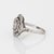 Antique Portuguese Diamond Cluster Ring Platinum Sz 4.75 Art Nouveau Jewelry For Sale - Image 4 of 6