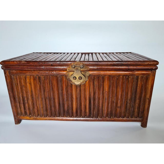 Mid-Century Bamboo Chest, 1960s For Sale - Image 4 of 13