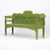Rustic Folk Art Farmhouse Painted Pine Bench For Sale - Image 6 of 11