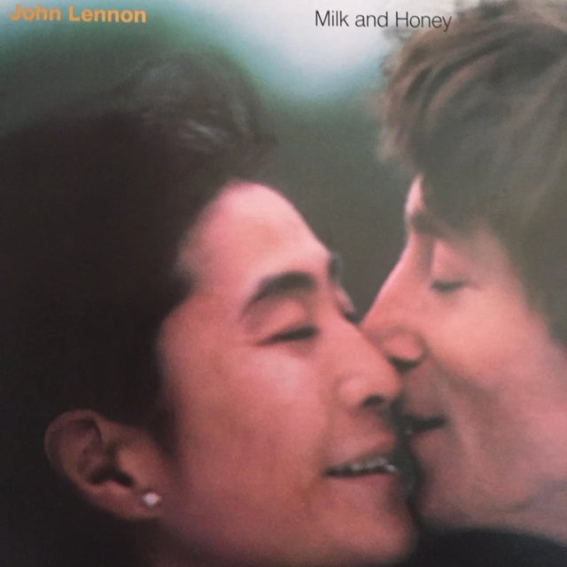 Vintage 1984 John Lennon & Yoko Ono " Milk and Honey " Promo Collector's Poster For Sale In Kansas City - Image 6 of 9