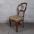 Set of Antique Wooden Chairs with Green and White Floral Padding, 1900s For Sale - Image 4 of 15