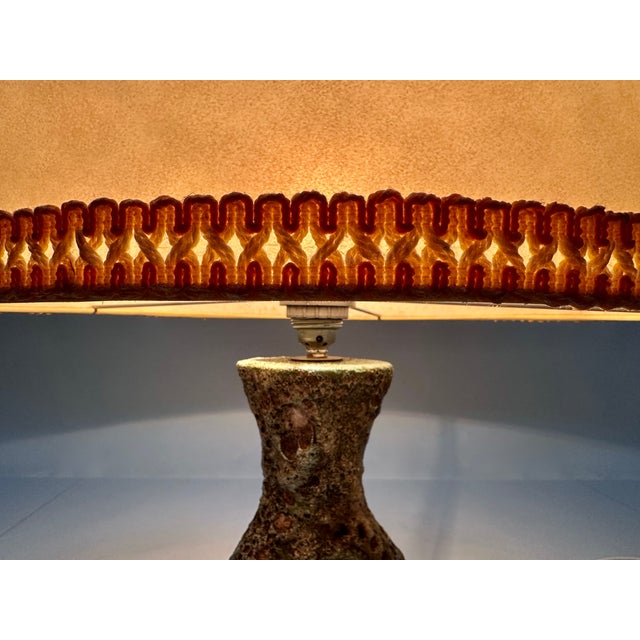 Large Sculptural Glazed Ceramic Art Table Lamp by Walter Gerhards, 1960s For Sale - Image 13 of 18