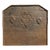 17th Century French Cast Iron Fireback With Scrolled Motifs and Double Chevrons For Sale
