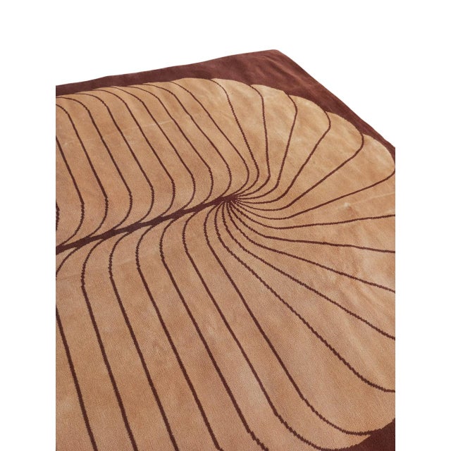 Op-Art Style Rug, Belgium, 1970s For Sale - Image 4 of 12