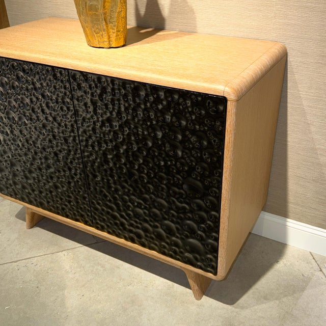 Black Mid-Century Modern Accent Cabinet For Sale - Image 8 of 12