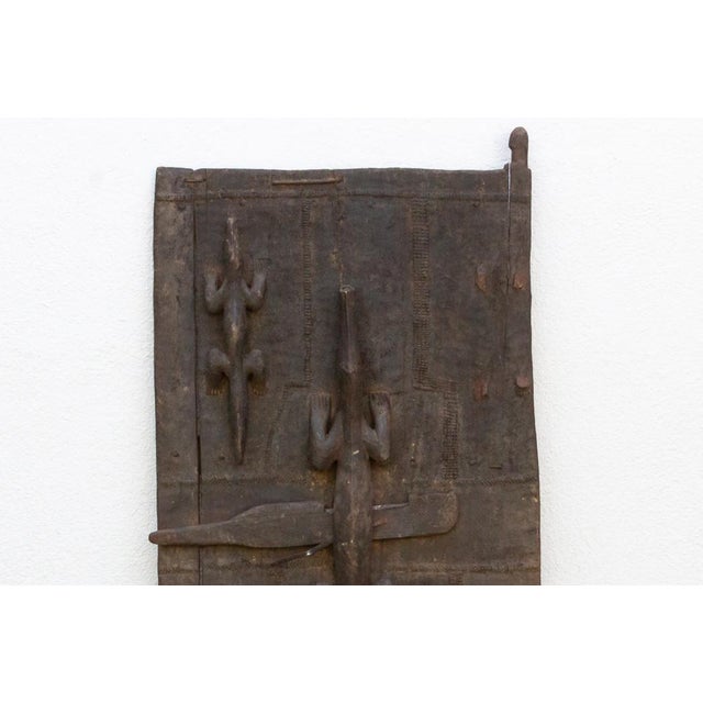 African Museum Quality Antique Crocodile Dogon Door For Sale - Image 3 of 7
