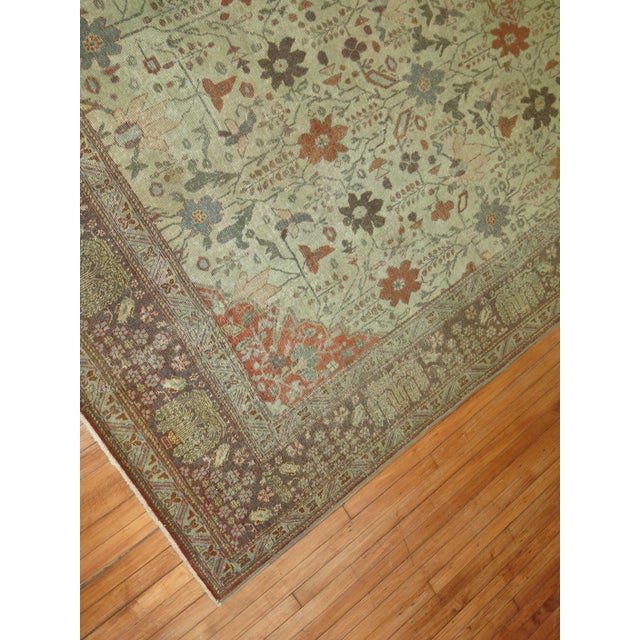 Early 20th Century Antique Persian Tabriz Autumn Style Rug For Sale - Image 5 of 6