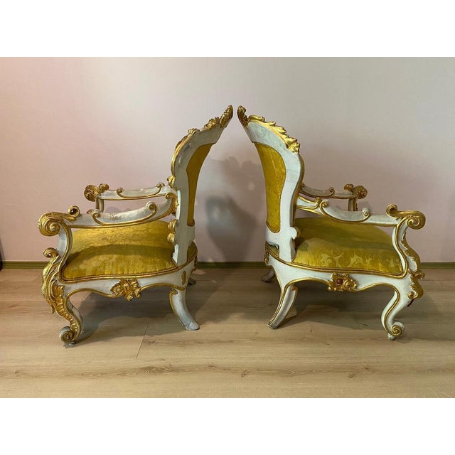 French Sofa, Armchairs and Table, Late 19th Century, Set of 4 For Sale - Image 10 of 18