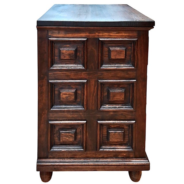 Wood Antique Spanish Renaissance Revival Nightstand For Sale - Image 7 of 10