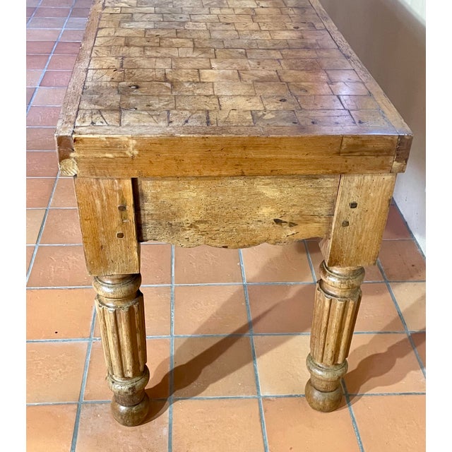 Vintage Butchers Block, 1950s For Sale - Image 9 of 11