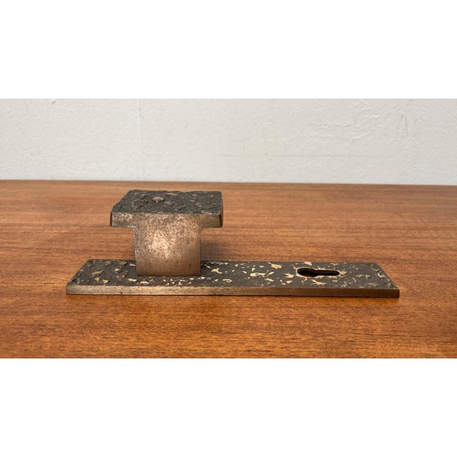 Mid-Century Modern Brutalist Copper Door Handle from KS, Germany, 1960s For Sale - Image 14 of 18