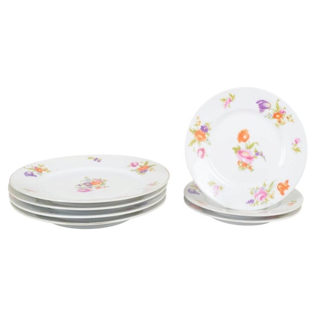 1930s Porcelain Plates in Else Pattern from Rosenthal, 1930s, Set of 7 For Sale - Image 5 of 5