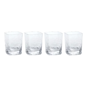 Puertollano Hammered Rock Glasses, Set of 4