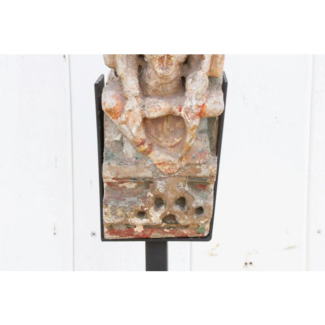 Early 19th Century Devi Architectural Stone Fragment For Sale In Los Angeles - Image 6 of 9