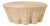 Round Reed Wrapped Ghost Drapery Coffee Table For Sale