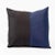 2020s Studio Variously Aakar Mor Color Block Silk Pillow Cover in Indigo Black For Sale - Image 5 of 11