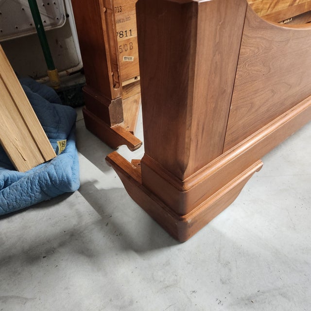 Stickley Queen Sleigh Wood Bed Frame 2013 For Sale - Image 15 of 18
